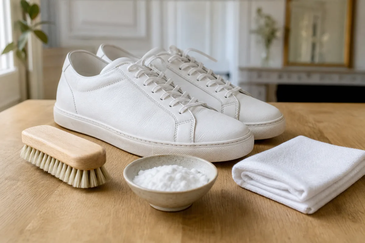 Nettoyer des baskets blanches sans les abîmer